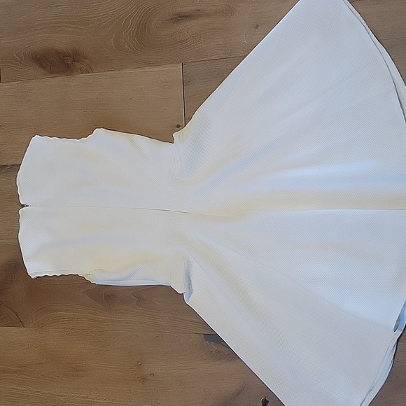 Rebecca Taylor White Textured Dress Size 0 - Picture 9 of 11